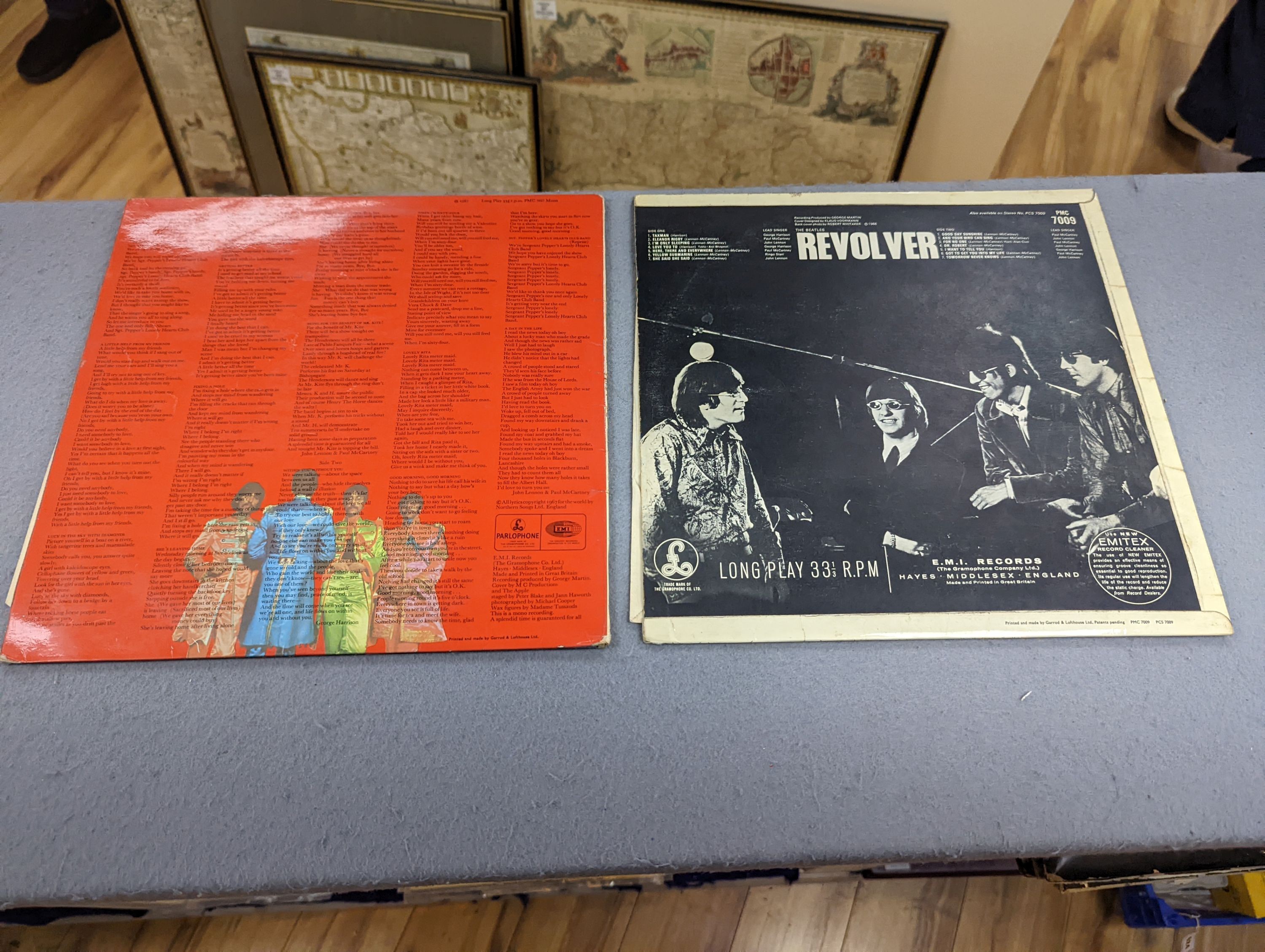 A group of Beatles and related vinyl LP's